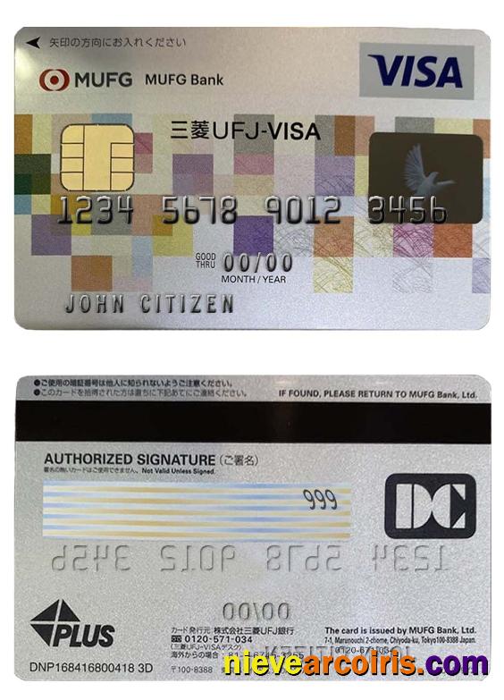 Japan Mufg bank visa card